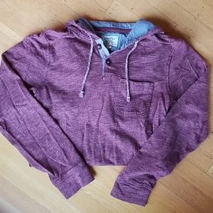 Lucky Brand Men's Hoodie, Maroon, S